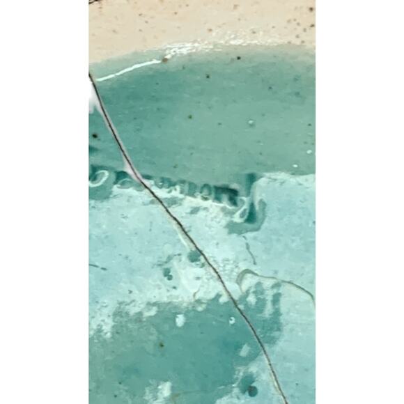 Joseph Holdcroft Antique Majolica 5.5 Inch Pitcher Dogwood Blue - Picture 8 of 8